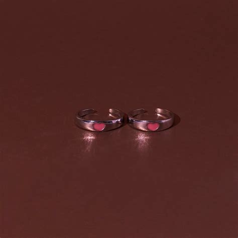 Glow in the Dark Pink Heart Ring | Salty – Salty Accessories