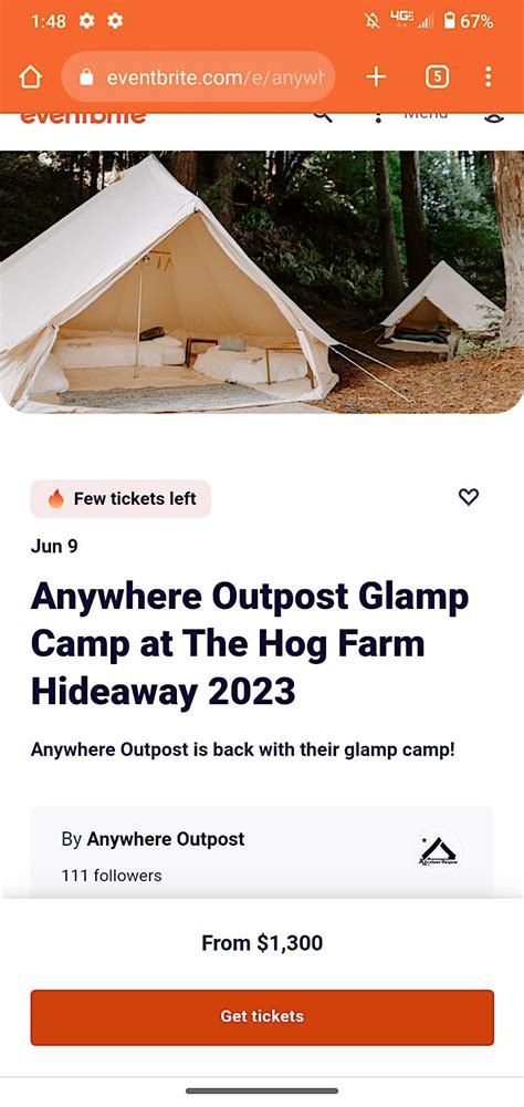 Anywhere Outpost Glamp Camp at The Hog Farm Hideaway 2023, Black Oak ...