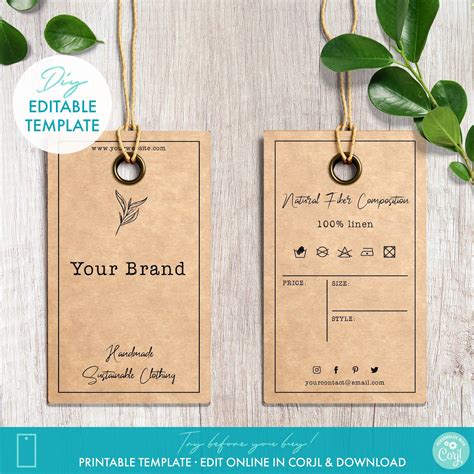 Printable Hanging Tags - Printable Word Searches