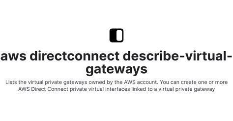 Image result for AWS Direct Connect Virtual Interface