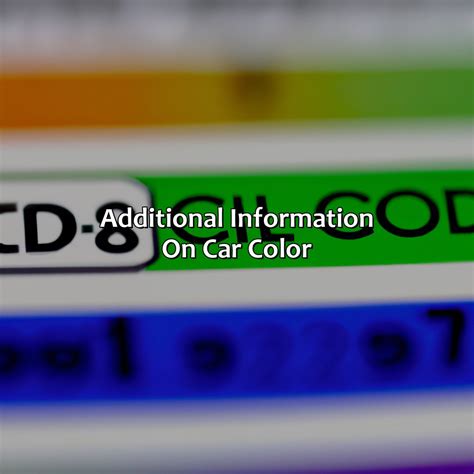 Image result for VIN Number Color Code