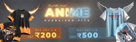 Anime Oversized T Shirts Online India | Anime Collections