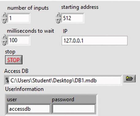 Modbus Setup LabVIEW 的图像结果