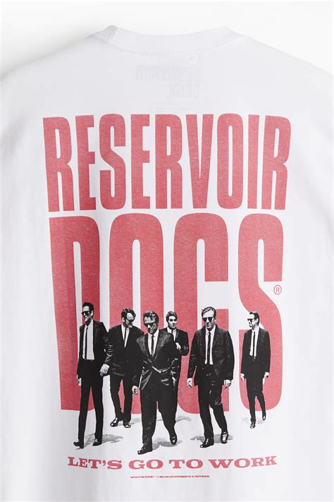 Loose Fit Tee - White/Reservoir Dogs - Men | H&M AU