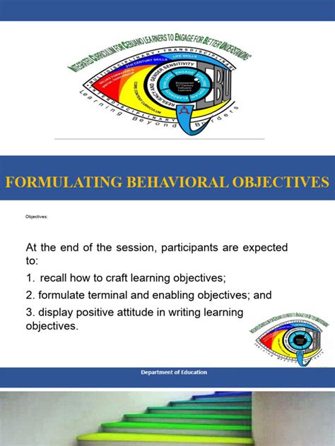 Image result for Example of Learning Behavior Objectives