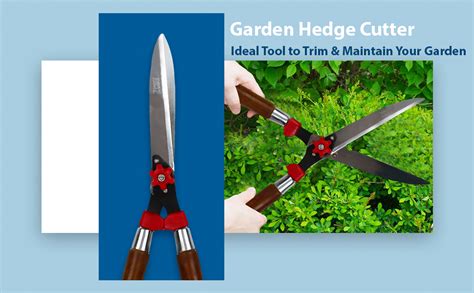 Kraft Seeds Gate Garden Hedge Shears/Cutter Comfort Grip Wooden Handles ...