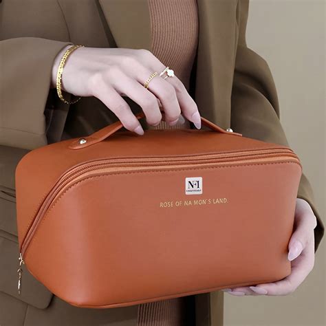 Buy NFI Essentials Travel Organizer Makeup Pouch - Brown (L) Online