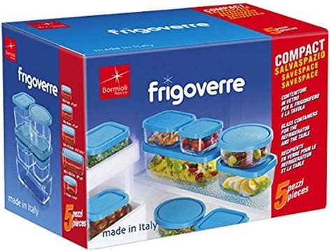 BormioliRocco Bormioli Rocco Frigoverre Set of 5 Glass Food India | Ubuy