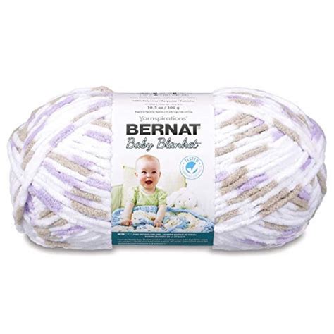 Bernat Baby Blanket Yarn - (6) Super Bulky Gauge - 10.5 oz - Lilac Dove ...