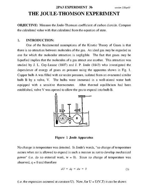 2PA36JT - Yyuikkklppppp - 2PA3 EXPERIMENT 3b version 23Sep THE JOULE ...