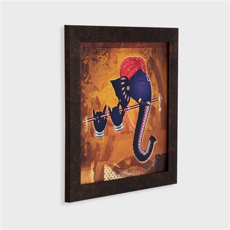 Buy Corsica Mystic India Ganesha Wooden Picture Frame - 35x35cm from ...