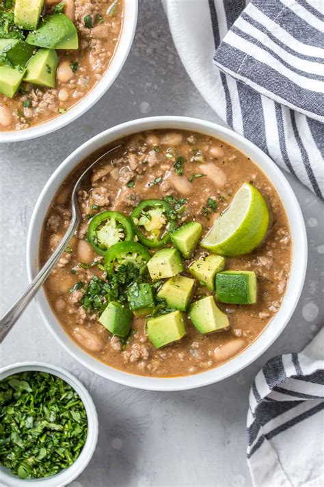 White Turkey Chili Recipe (Dairy Free) - Simply Whisked