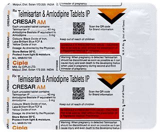Cresar Am Tablet – High Blood Pressure Relief