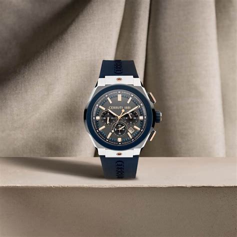 Buy Online Cerruti 1881 Grey Dial Silicone Strap Watch for Men ...