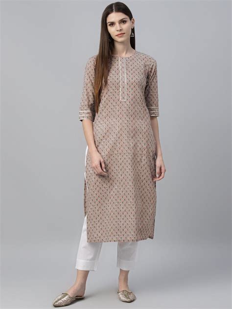 Buy Multicoloured Printed Cotton Kurta Online at Rs.516 | Libas