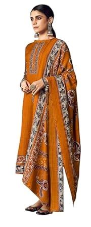 Buy DRAVINAM Trends Women's Machine Diamond work Woollen Printed ...