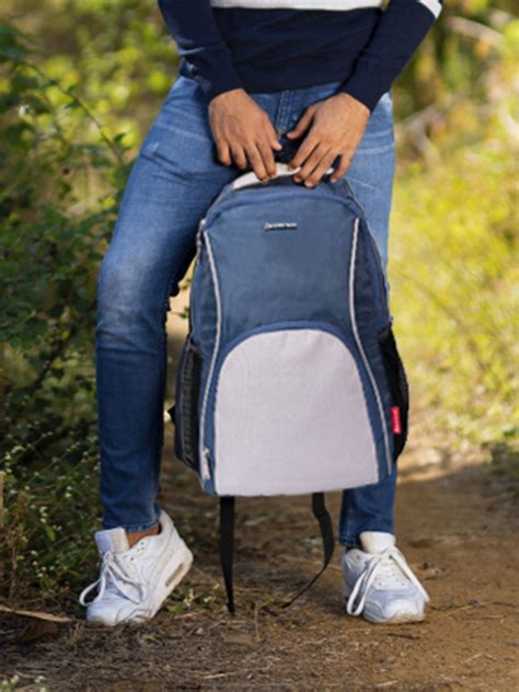 Buy Cosmus MOSCOW Navy Blue Light Grey Laptop Backpack Bag Manufacturer