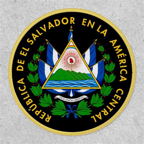 Escudo de El Salvador Patch | Zazzle | Patches, Craft party, Prints