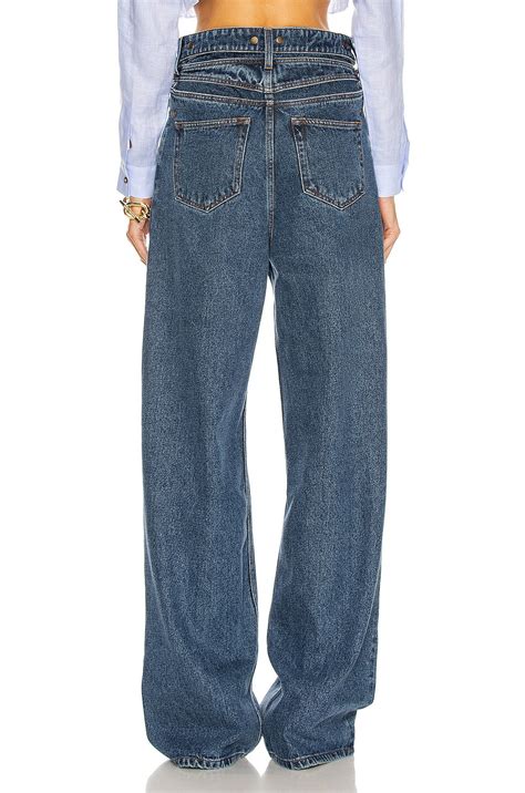 Y/Project Classic Peep Show Wide Leg in Navy | FWRD