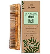 Buy Nat Habit Kacchi Neem Comb, Wooden Comb | Hair Growth, Hairfall ...