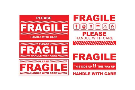 Image result for Fragile Sticker Printable Free