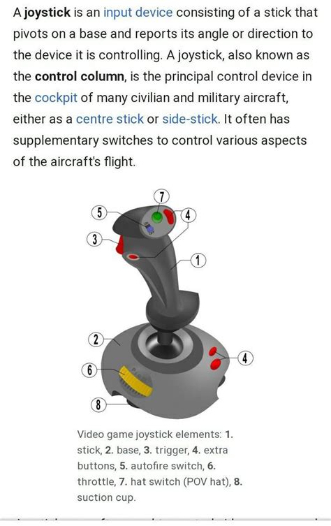 what is the use of joystick - Brainly.in