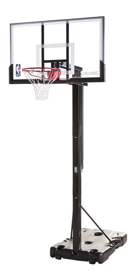 Spalding NBA 54" Portable Screw Jack Basketball Hoop with Polycarbonate ...
