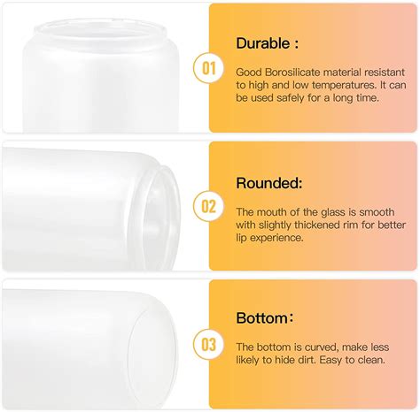 Buy AGH 4 Pack Sublimation Tumblers 16oz Glass Straight Skinny Tumbler ...