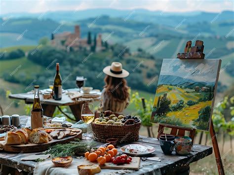 Premium Photo | Artists Painting Landscapes in an Italian Countryside ...