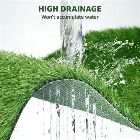 LOOBANI Synthetic Artificial Turf Roll 5 Feet x 8 Feet, Artificial ...