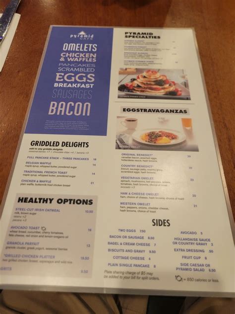 Image result for Pyramid Cafe Menu