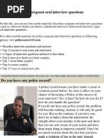 Image result for Police Competency Interview Questions