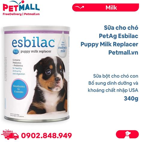 Sữa cho chó PetAg Esbilac Puppy Milk Replacer 340g - Sữa bột cho chó c ...