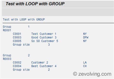 ABAP 740 - LOOP AT with GROUP BY