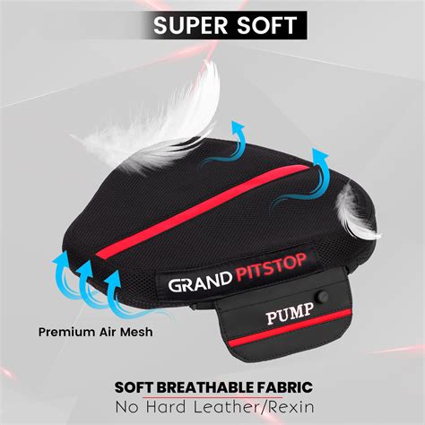 Buy Air Seat Cushion With Airpump for Bike Long Rides (Cruiser Premium ...
