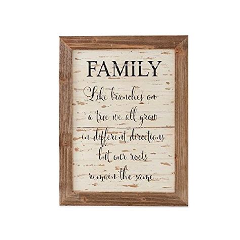 K&K Interiors Barn Board Framed Family Wall Sign : Amazon.in: Home ...