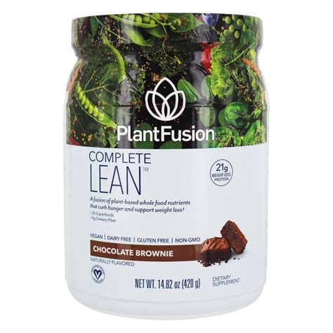 Buy PlantFusion - Complete Lean Plant Protein Chocolate Brownie - 14.8 ...