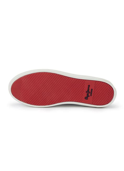 Men Black & White Pu Sneakers With Comfort Foam Insole | Pepe Jeans India