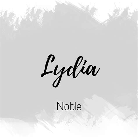 Lyddia - Meaningful and Unique Baby Name Inspiration