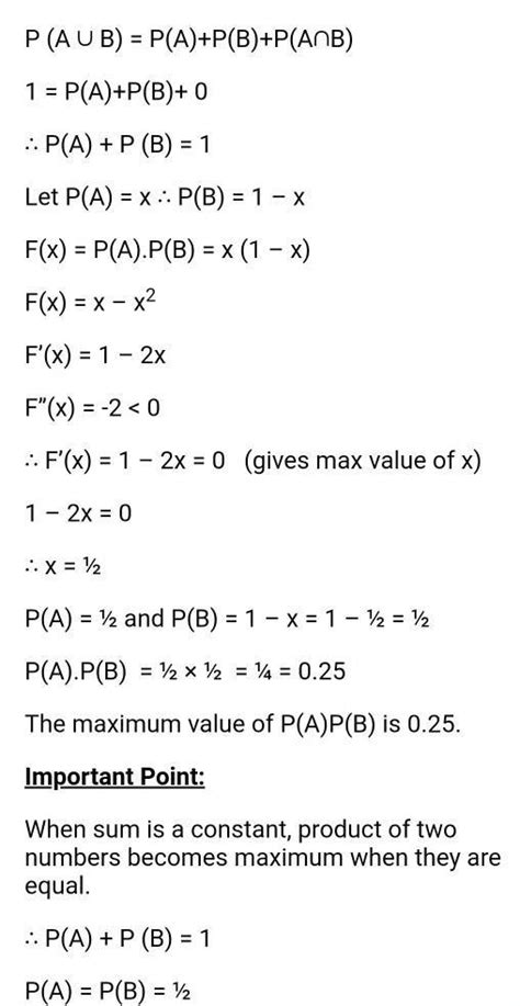 Let S be a sample space and two mutually exclusive events and be such ...