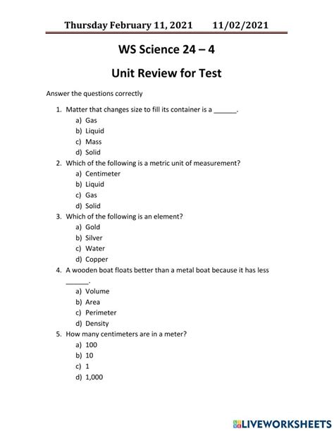 Image result for Basic 5th Grade Science