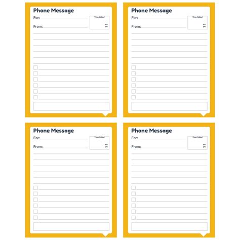 Image result for Phone Message Notes. Printable