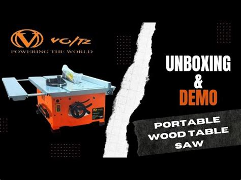 VOLTZ Vz-Ts8 1200W Wood Corded Electric Table Saw 4200 Rpm Portable ...