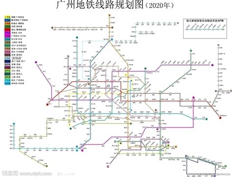 2020年广州地铁线路规划图矢量图__其他_广告设计_矢量图库_昵图网nipic.com
