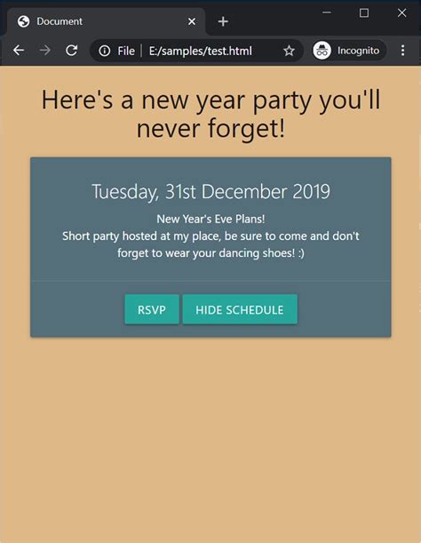 Image result for How to Display a Content Using Only JavaScript