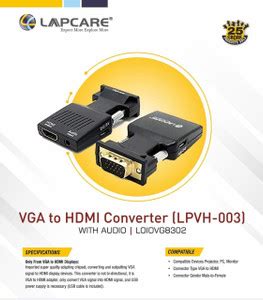 cabonix 678543 VGA to HDMI Adapter Wire Connector Price in India - Buy ...