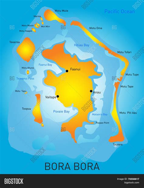 World Map Showing Bora