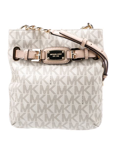 Michael Michael Kors Logo Printed Crossbody Bag - Neutrals Crossbody ...