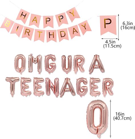 JumDaQQ Teenager 13th Birthday Backdrop - Black/Rose Gold - India | Ubuy
