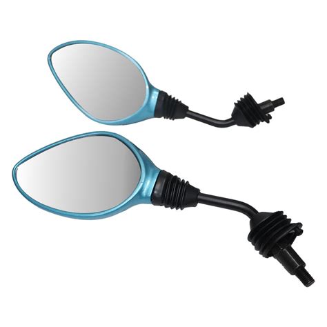 TVS Bike Mirrors Set, Wide-Angle for Maximum Visibility While Taking ...